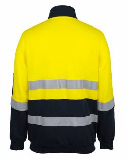 310 Cotton 1/2 Zip Fleece Hi Vis, Day/Night